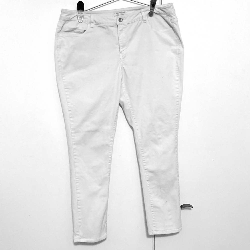 Classic white jeans